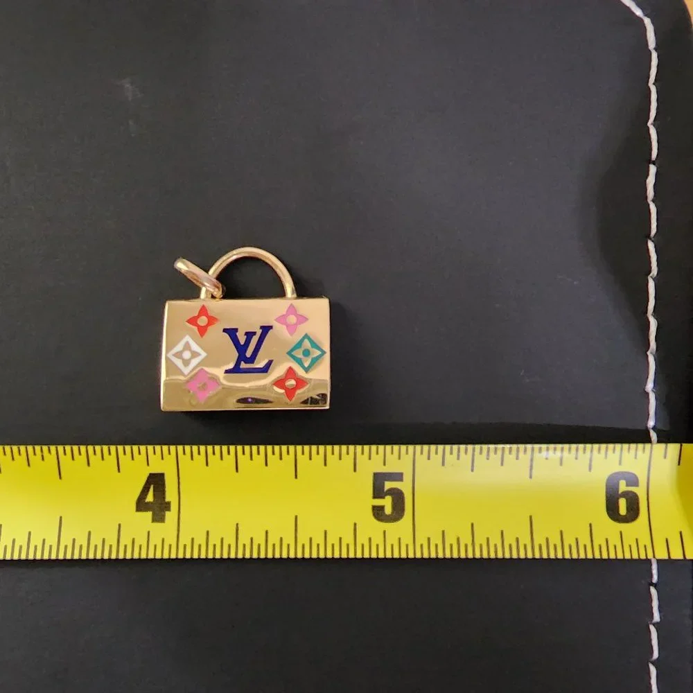 Pendant bag multi color design 18k gold - Picture 15 of 15